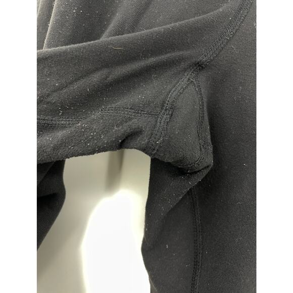 Lululemon Leggings Womens 6 Crop Pants Black Ruched Ruffle Hem Yoga - Picture 5 of 6